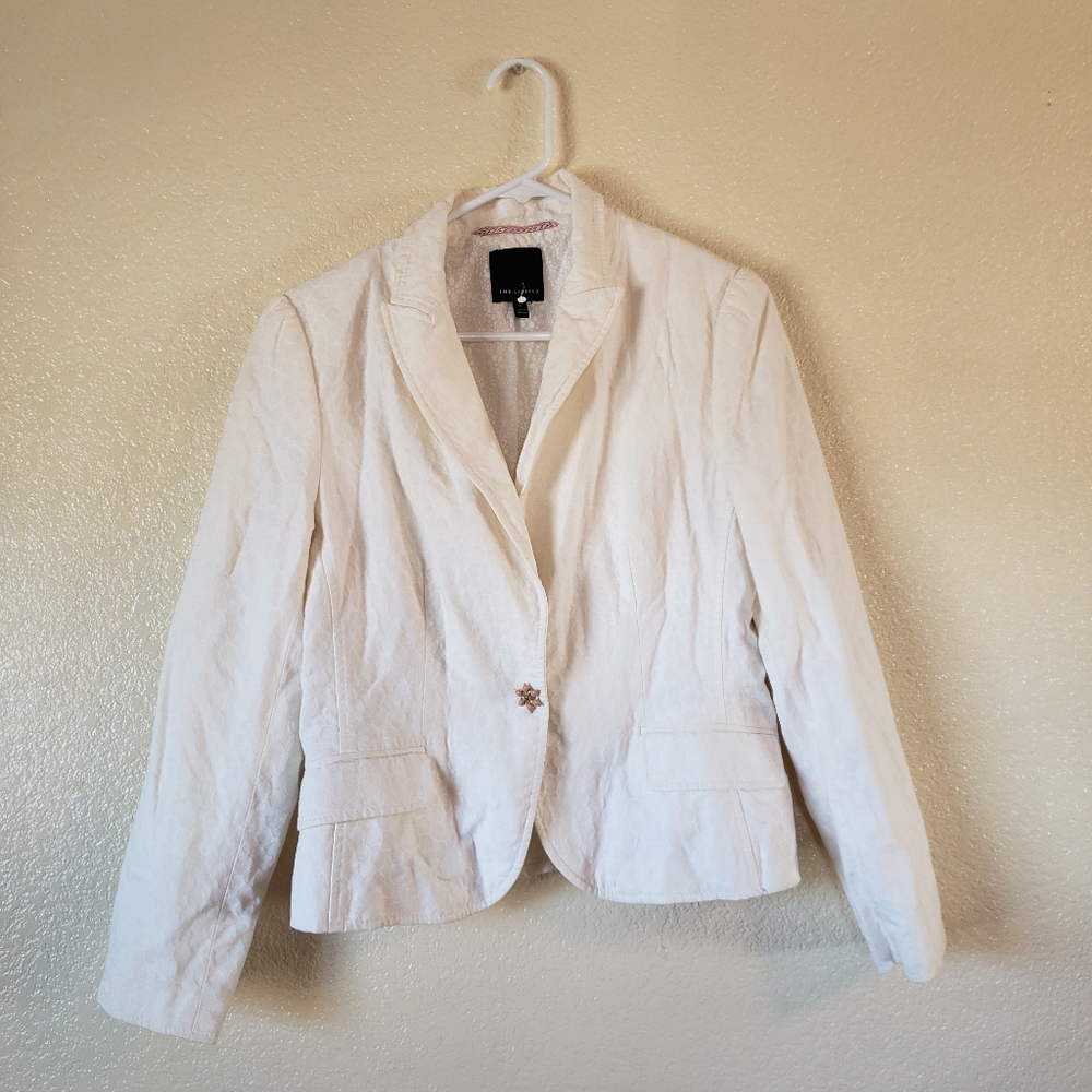 The Limited White Detailed Blazer